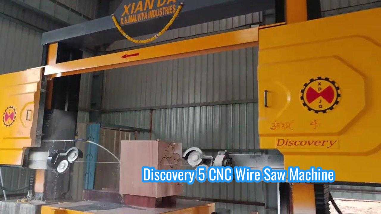5 محور CNC الماسة سلك المنشار مع 11kw المحرك الرئيسي ل 2600 * 3000 * 1500 معالجة الحجر