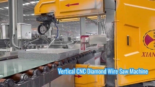آلة المنشار السلكي الماسي CNC العمودية لتصوير الحجر ثلاثي الأبعاد وقطع الكتل