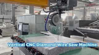 آلة المنشار السلكي الماسي CNC العمودية للرخام الجرانيت