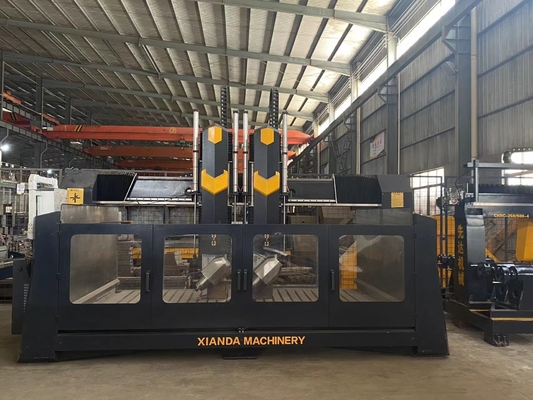 جودة  Xianda 4 Axis High Precision CNC Carving Machine With 0.02mm Positioning Accuracy And 5.5KW Spindle Power مصنع