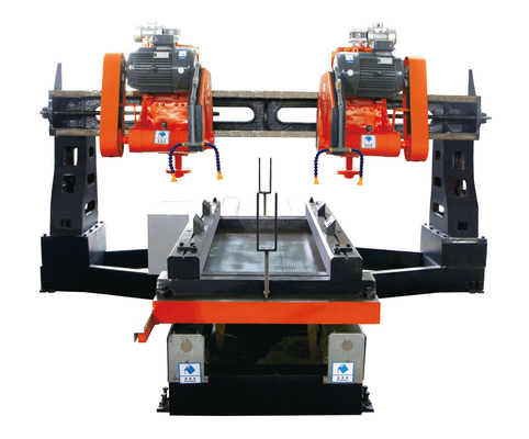 جودة  Four Blade Stone Edge Cutting Machine Column Slab Trimming Machine مصنع