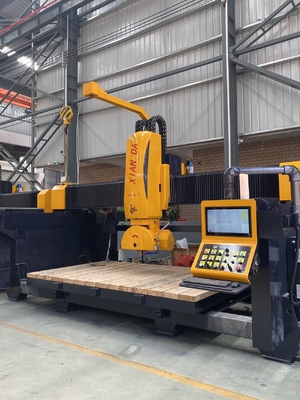 5 محور ربط نظام CNC الجسر قطع آلة مع وظيفة الذاكرة لإيقاف تشغيل