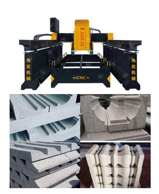 3 محور CNC نوع الجسر مزدوج الشعاع خطية القطع والطحن