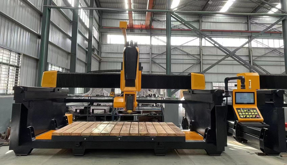 5 محور CNC جسر رأس آلة لفرش المطبخ الرخام مع إيطاليا نظام إيسا البرنامج التلقائي البرنامج قطع الحجر