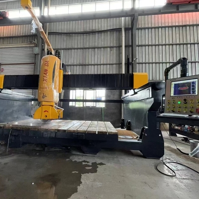 نظام السلامة 8000kg CNC 5 محورات الجسر قطع آلة للتصنيع المتقدم
