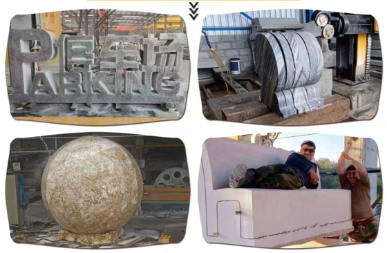 4- محور CNC الماس سلك رأس آلة قطع الحجر الدقة للأشكال الخاصة والتصاميم المنحنية