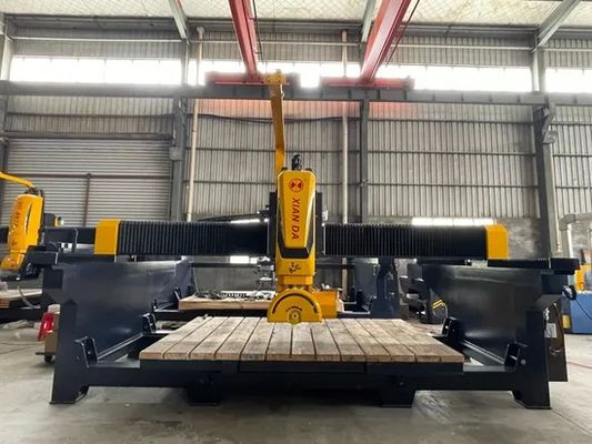 5 Axis PLC Bridge Cutting Machine Granite Quartz Marble Laser Stone Saw