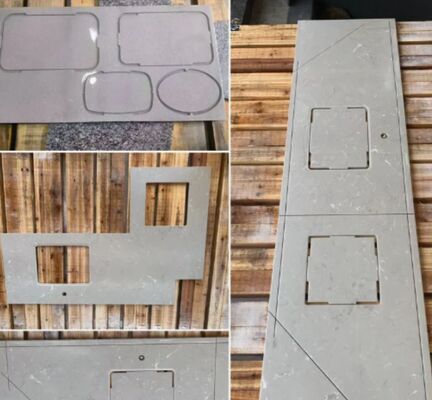 4 + 1 محور الجسر قطع آلة لأداء المهام الثقيلة