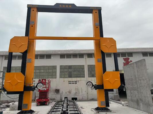 آلة منشار سلكي ماسي CNC بحجم معالجة أقصى 3500*3000*1800 مم ومحرك رئيسي 11 كيلو واط لقطع الحجر