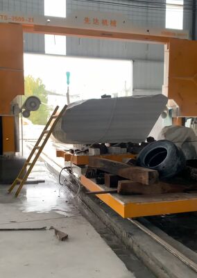 آلة منشار سلكي ماسي CNC بحجم معالجة أقصى 3500*3000*1800 مم ومحرك رئيسي 11 كيلو واط لقطع الحجر