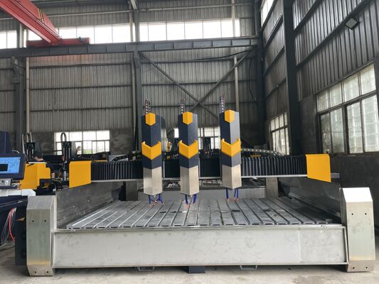 آلة حفر الحجر CNC مع 0.02mm الدقة 15m / min سرعة الهواء الطاقة الكهربائية للحفر الدقيق