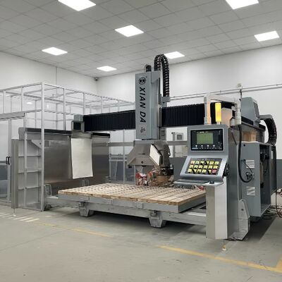 5 محاور قاطع حجارة جسري بنظام DDX إيطالي، شفرة منشار 900 مم، ودقة قطع ±0.1 مم