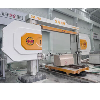 High Efficiency CNC Control Diamond Wire Saw Machine with Four-Spindle Linkage for Stone Cutting