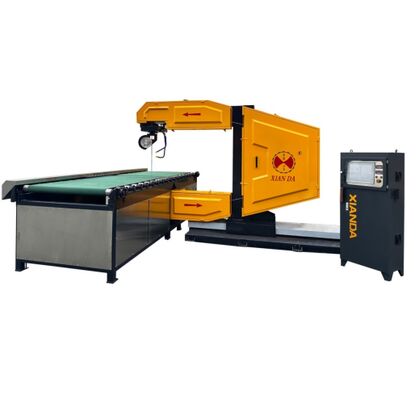 آلة قطع أسلاك CNC عمودية مع تحكم PLC لقطع الحجر، استهلاك مياه 4 متر مكعب/ساعة، طول سلك 20-50 متر