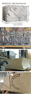 صناعة صناعة Xianda CNC الماسة سلك رأس مع ربط أربعة أدوات للقطع الحجري 3000x2000x1500mm وقطر العجلات 1600mm