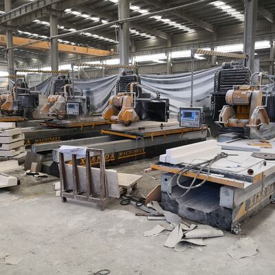 آلة تحكم PLC للخط الحجري مع قطع ذو شفرة مزدوجة وإطار فولاذ لحام ثقيل