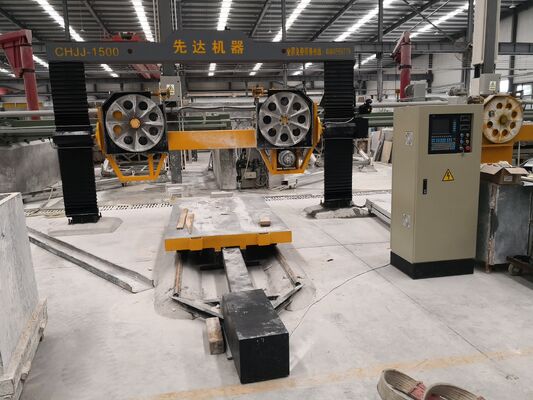 5 محور CNC الماسة سلك المنشار مع 11kw المحرك الرئيسي ل 2600 * 3000 * 1500 معالجة الحجر