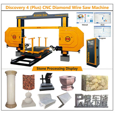 4 Axis CNC Diamond Wire Saw Machine for Complex Stone Profiling
