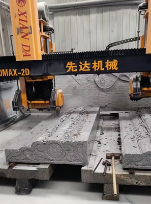 نوع الجسر مزدوج الشعاع CNC قطع الحجر والطحن