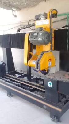آلة قطع عمودين بالرخام والجرانيت بتحكم PLC/CNC