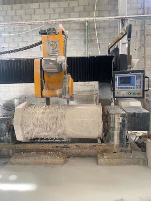 آلة قطع عمودين بالرخام والجرانيت بتحكم PLC/CNC
