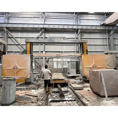 ماكينة منشار السلك الماسي CNC ذات 4 محاور CRM‑3500‑21 / CRM‑3500‑22FW لقص الأعمدة الرومانية والألواح القوسية الحجرية