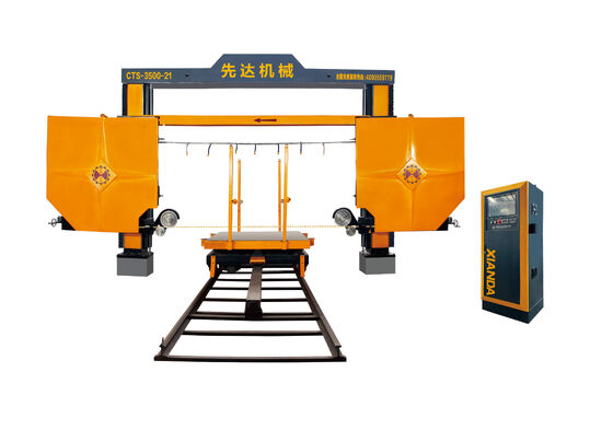 CTS-3500 أربعة محاور CNC الماسة سلك المنشار مع 15KW المحرك الرئيسي و50 طن لوحة عمل محرك المسمار لقطع الحجر 3500 * 3500 * 2100mm