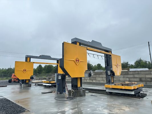 CTS-3500 أربعة محاور CNC الماسة سلك المنشار مع 15KW المحرك الرئيسي و50 طن لوحة عمل محرك المسمار لقطع الحجر 3500 * 3500 * 2100mm