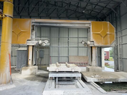 CTS-3500 أربعة محاور CNC الماسة سلك المنشار مع 15KW المحرك الرئيسي و50 طن لوحة عمل محرك المسمار لقطع الحجر 3500 * 3500 * 2100mm