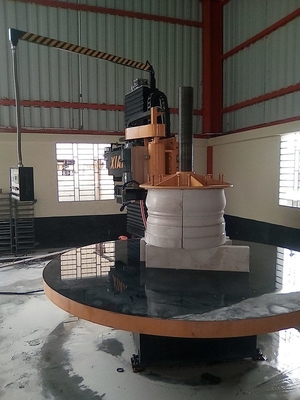 العمود غطاء قاعدة الحجر آلة قطع 2500mm