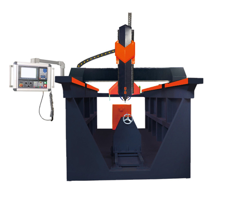 4axis العمود CNC آلة نحت الحجر 7.5kw Jadestone